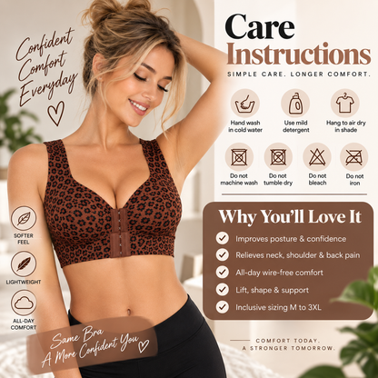 🔥LAST DAY 49% OFF - ✨ Wireless Posture Support Bra with Easy Front Closure 🖤