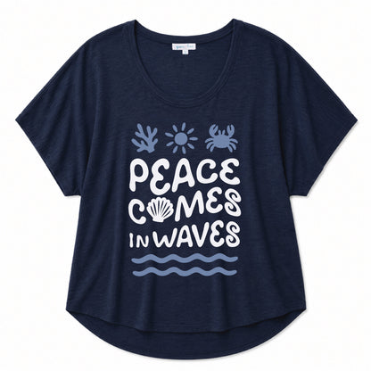 Peace Comes in Waves Graphic Tee